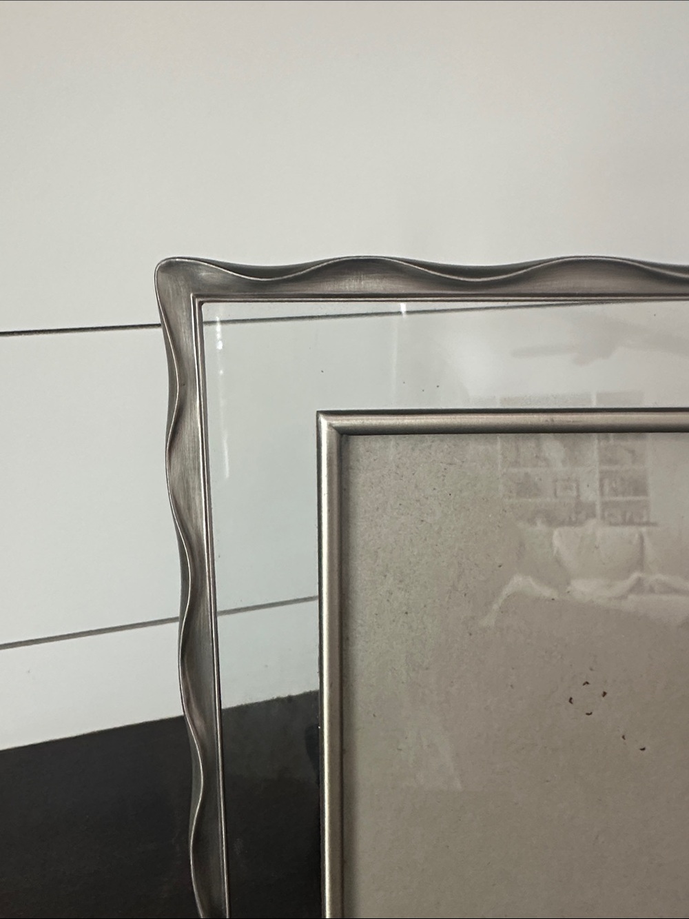 Metal Wave Edge Picture Frame - Silver - Picture 2 of 2